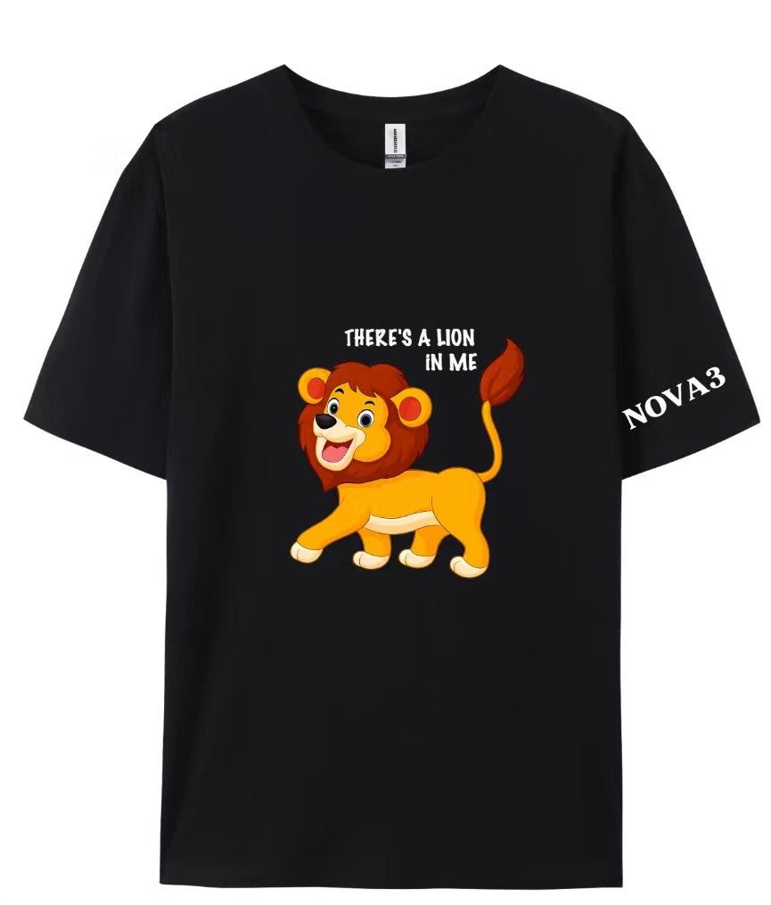 Kids Short Sleeve T-Shirt - "There's A Lion in Me"