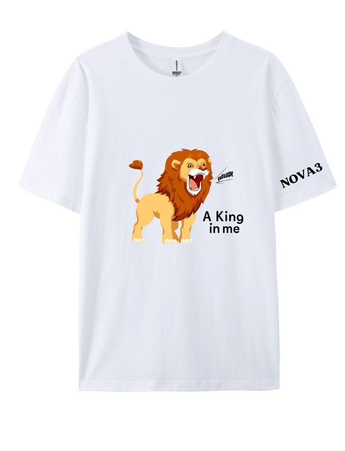 Kids Short Sleeve T-Shirt - "Roar A King in Me"