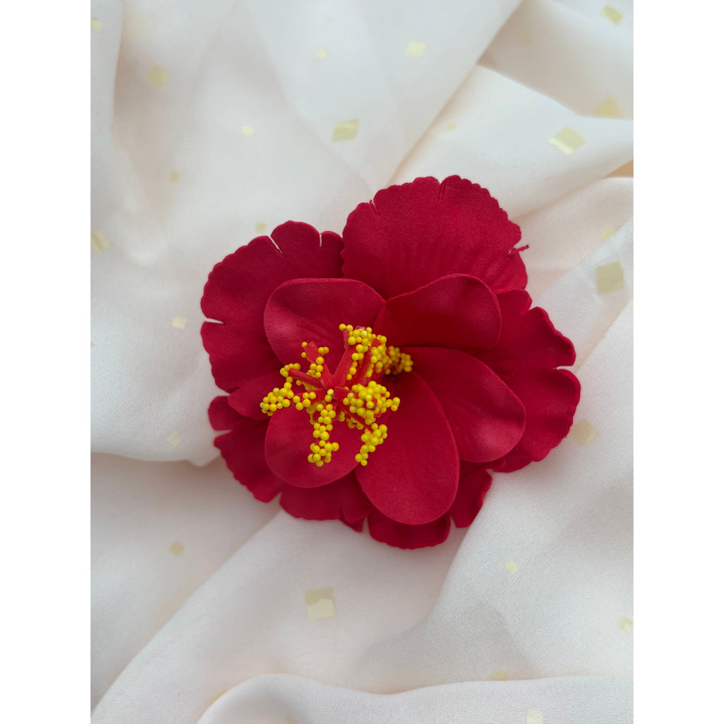 Sei - Red Hibiscus Flower