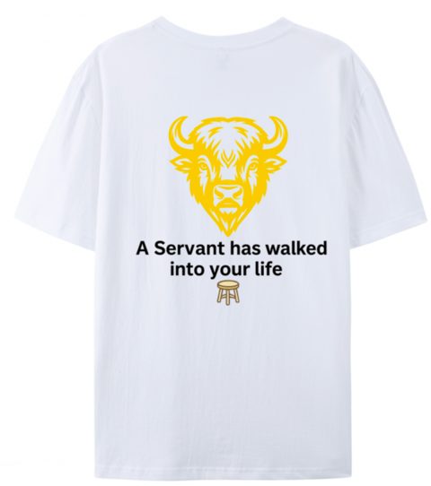 Adults T-Shirt - "A Servant Has Walked Into Your Life"