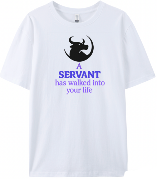 Adults T-Shirt - "A Servant Has Walked Into Your Life"