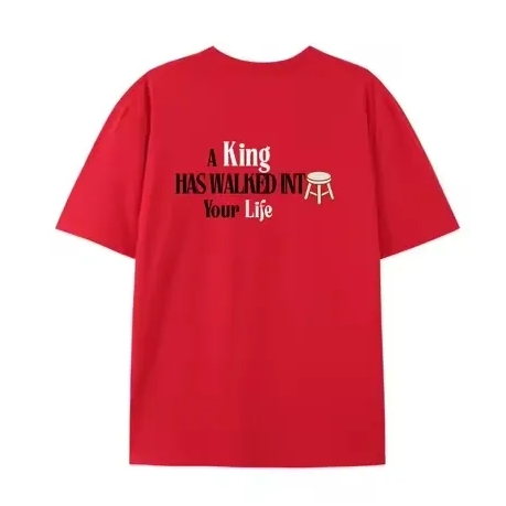 Adults T-Shirt - 'A King Has Walked Into Your Life" - KP1